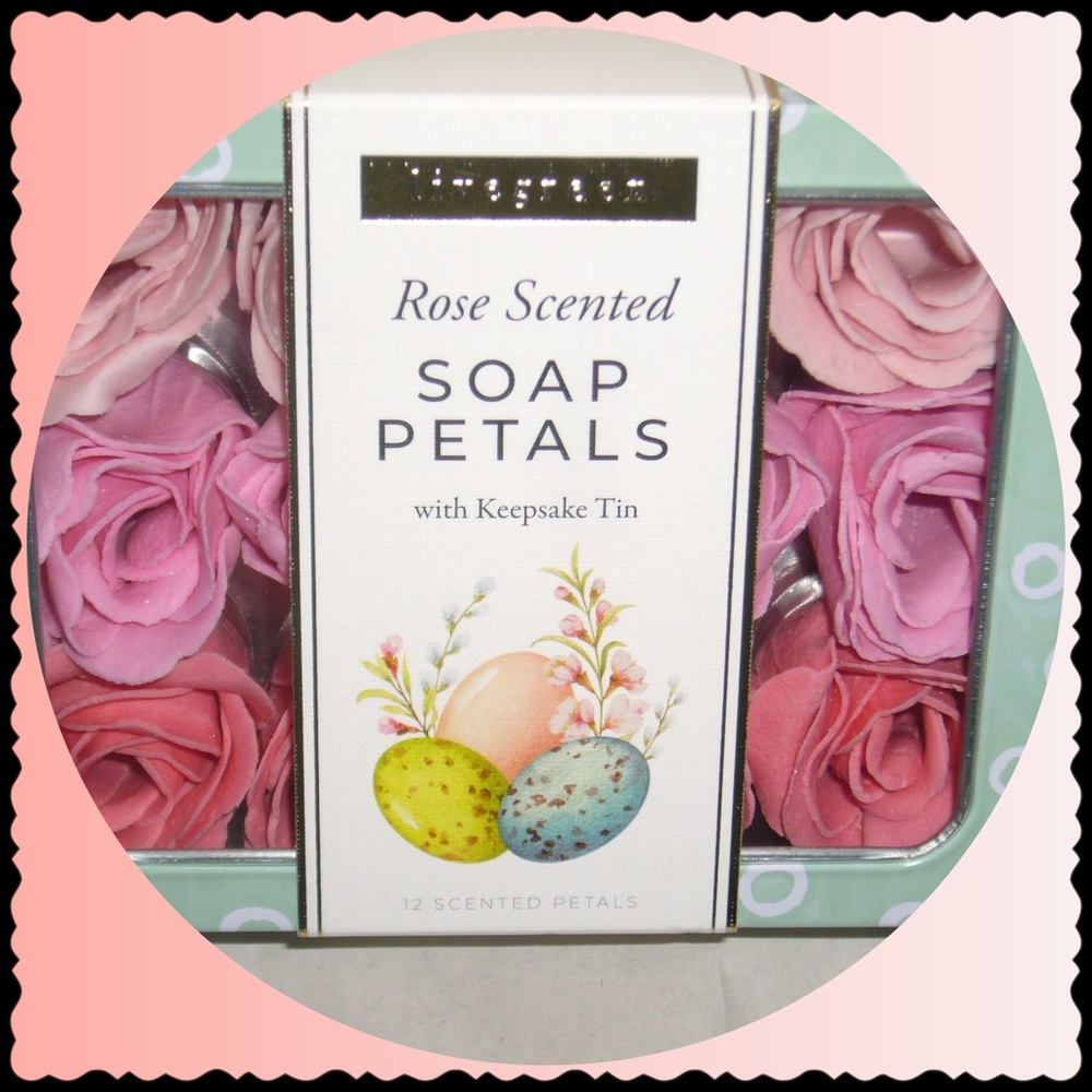 ♥️Rose Scented Soap Petals Keepsake Tin